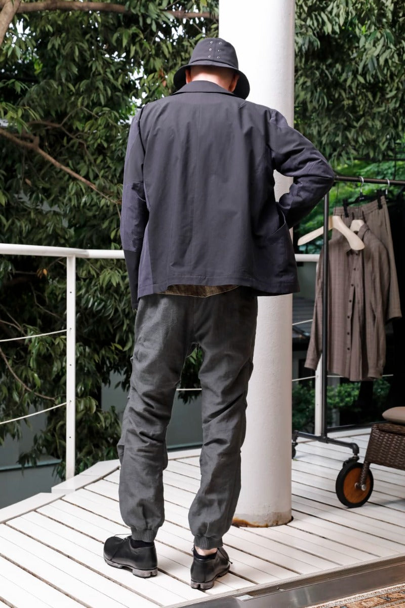 Jogger pants  Linen Blue Gray