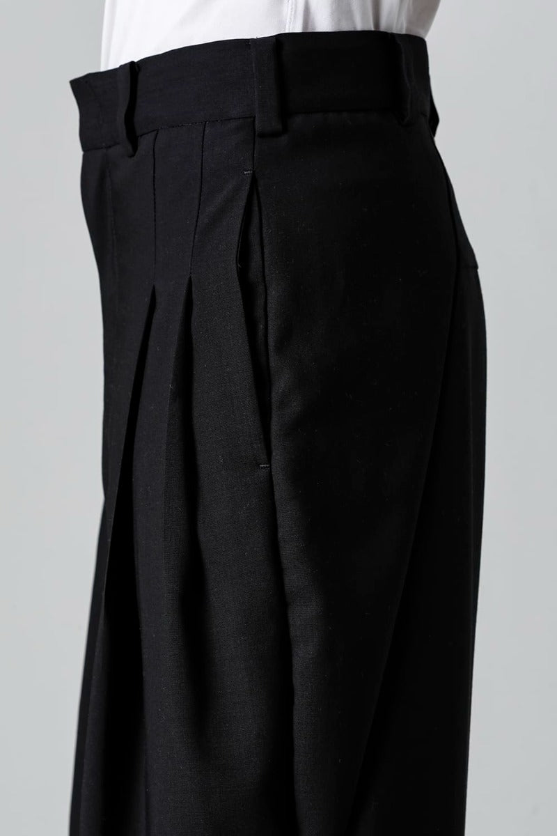 クロップドパンツ モヘア ウール