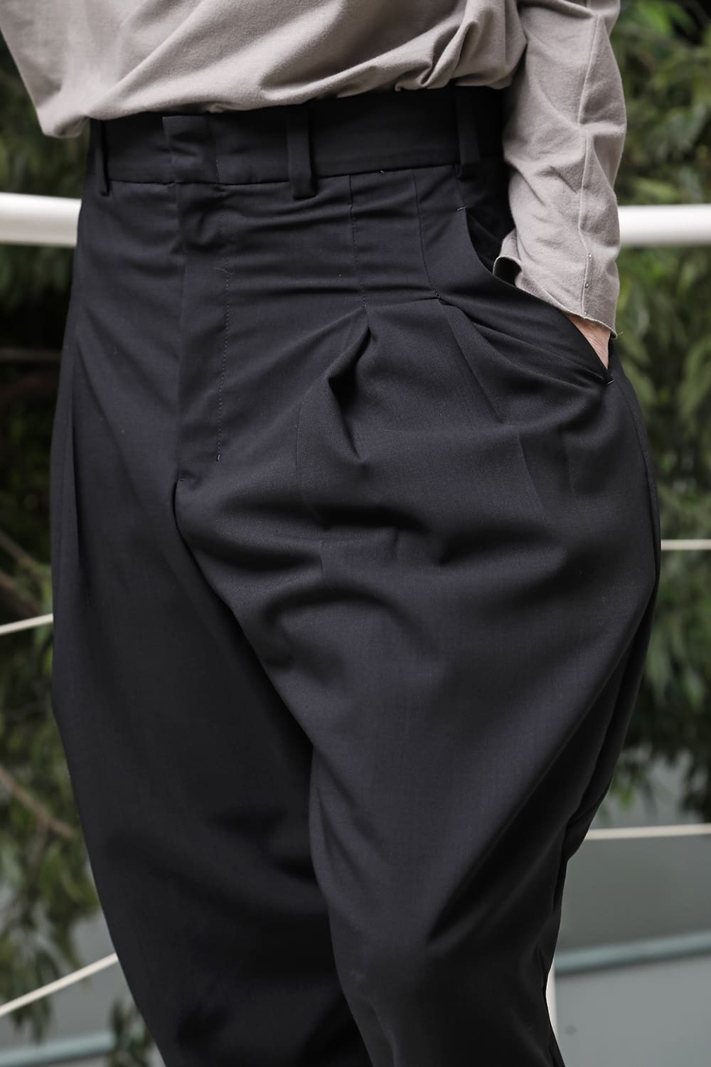 クロップドパンツ モヘア ウール