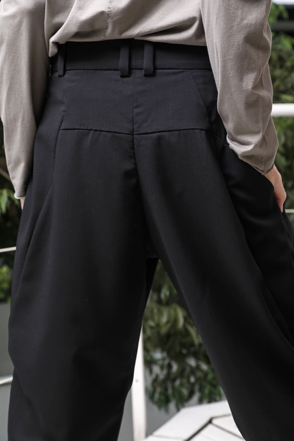 クロップドパンツ モヘア ウール