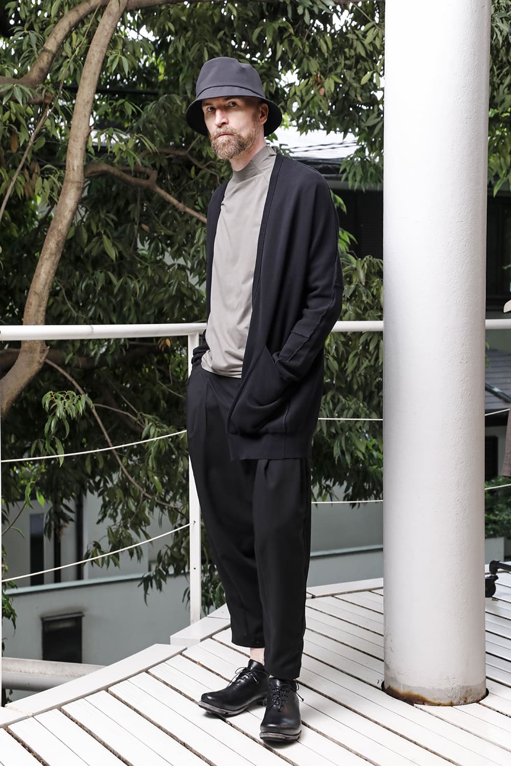 クロップドパンツ モヘア ウール