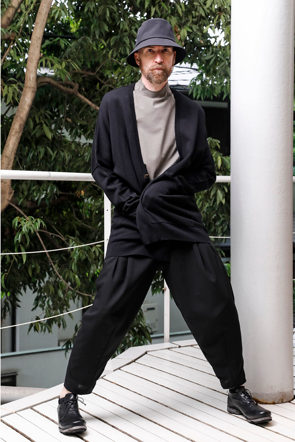 クロップドパンツ モヘア ウール