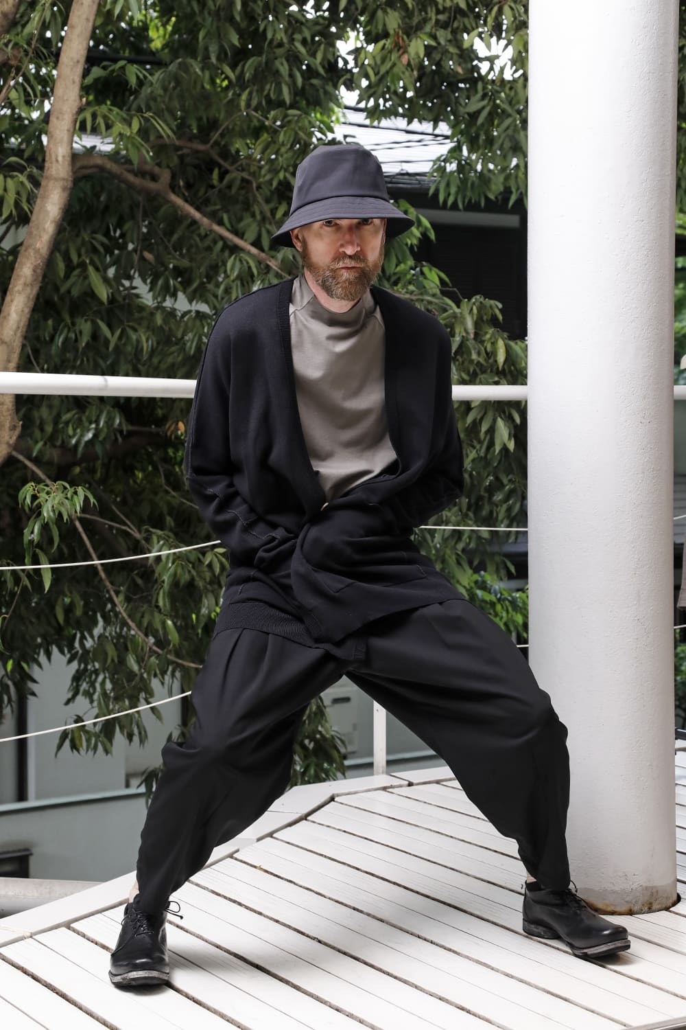 クロップドパンツ モヘア ウール