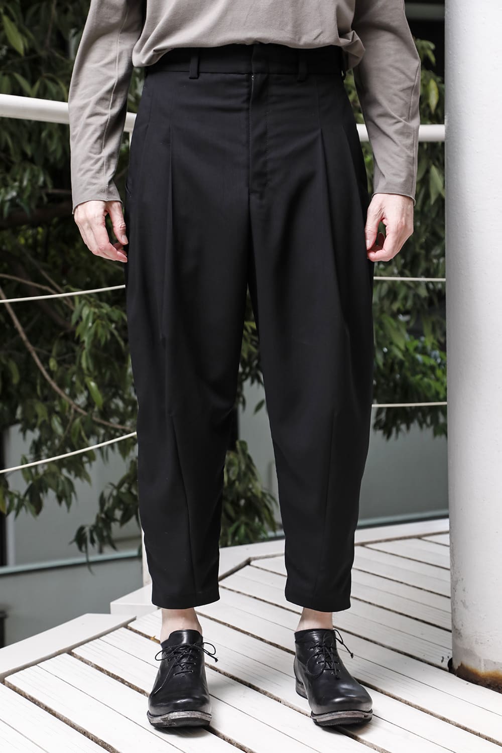 クロップドパンツ モヘア ウール