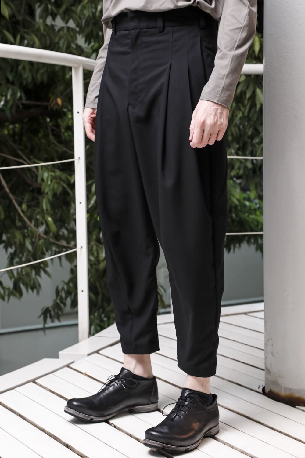 クロップドパンツ モヘア ウール