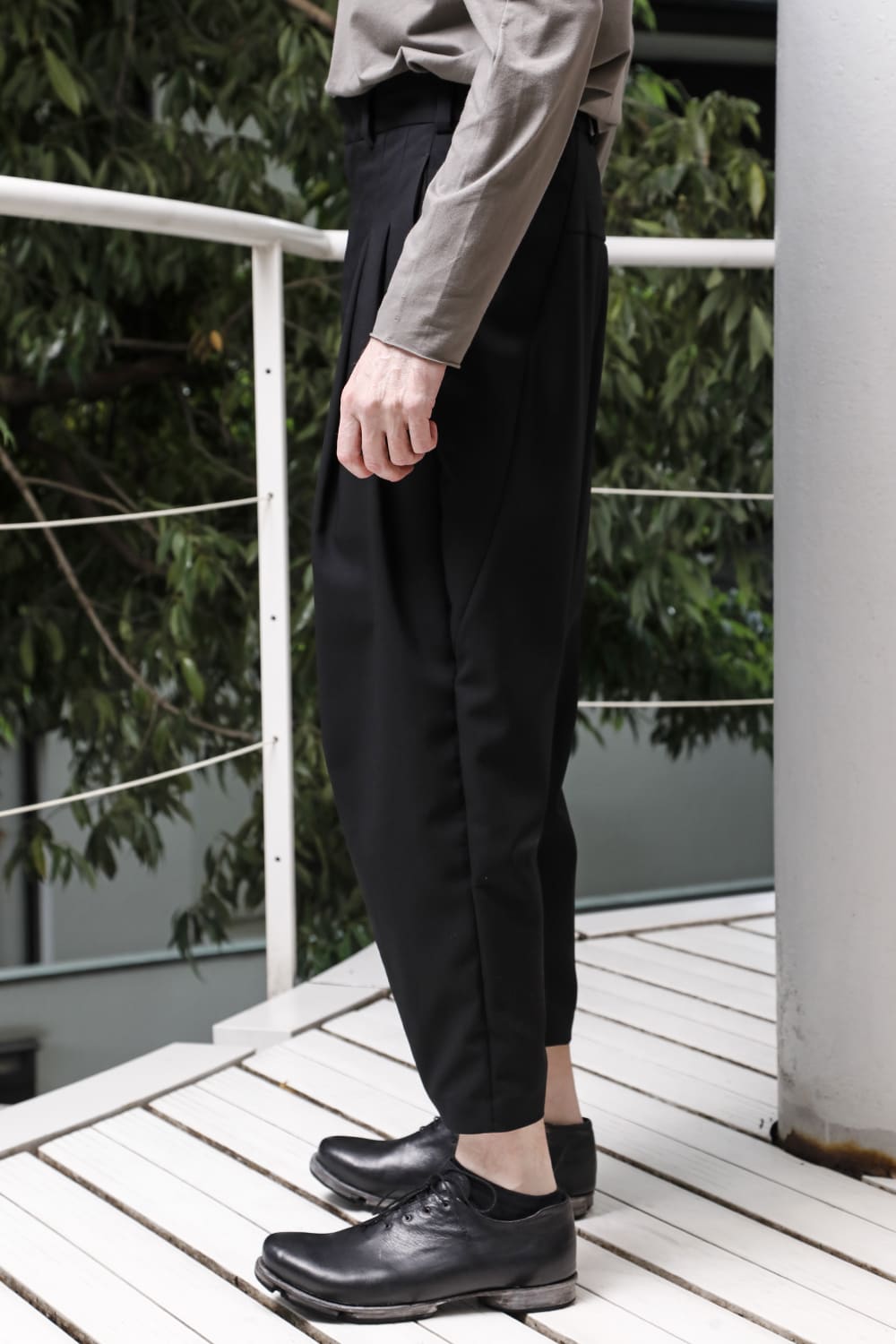 クロップドパンツ モヘア ウール