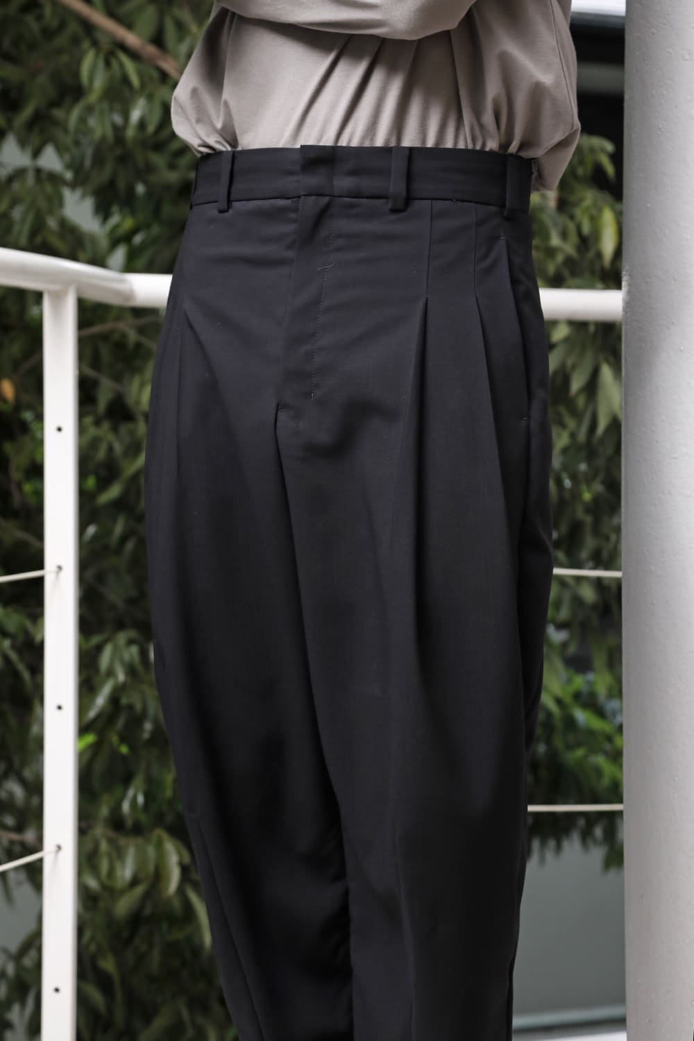 クロップドパンツ モヘア ウール