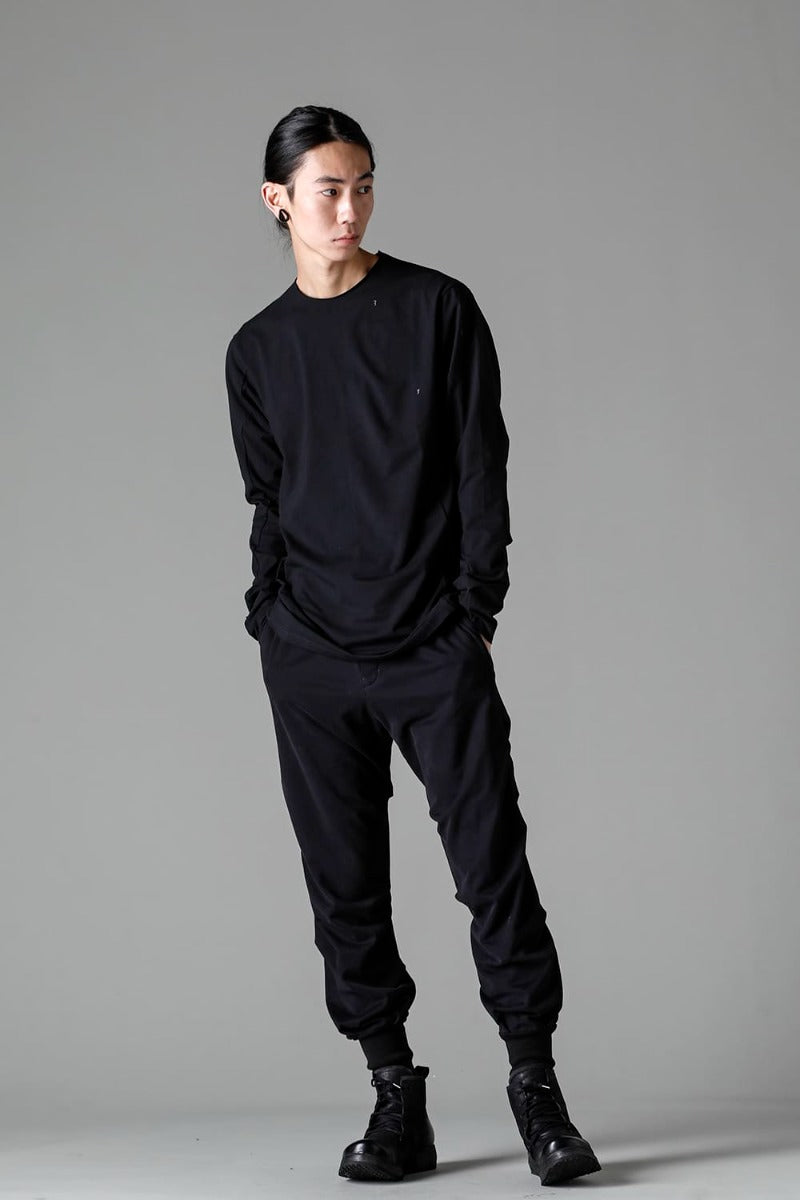Jogger pants cotton jersey  Used Black