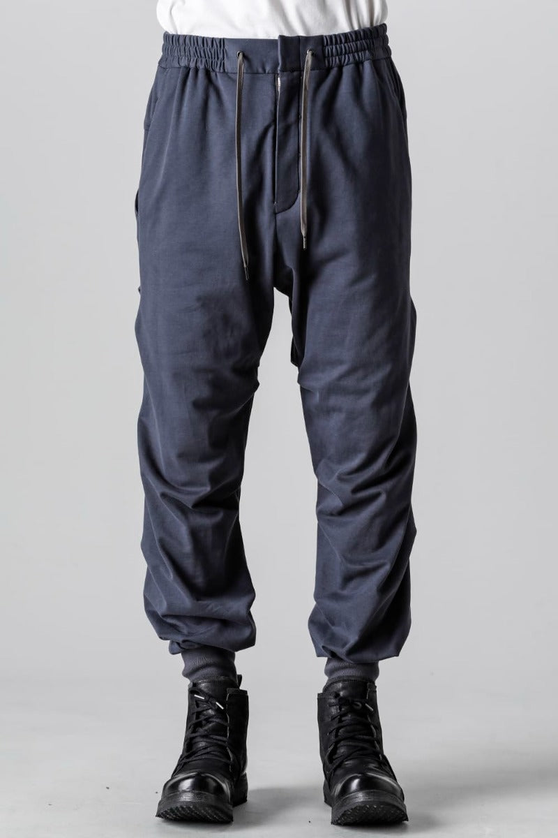 Jogger pants cotton jersey  Blue Gray