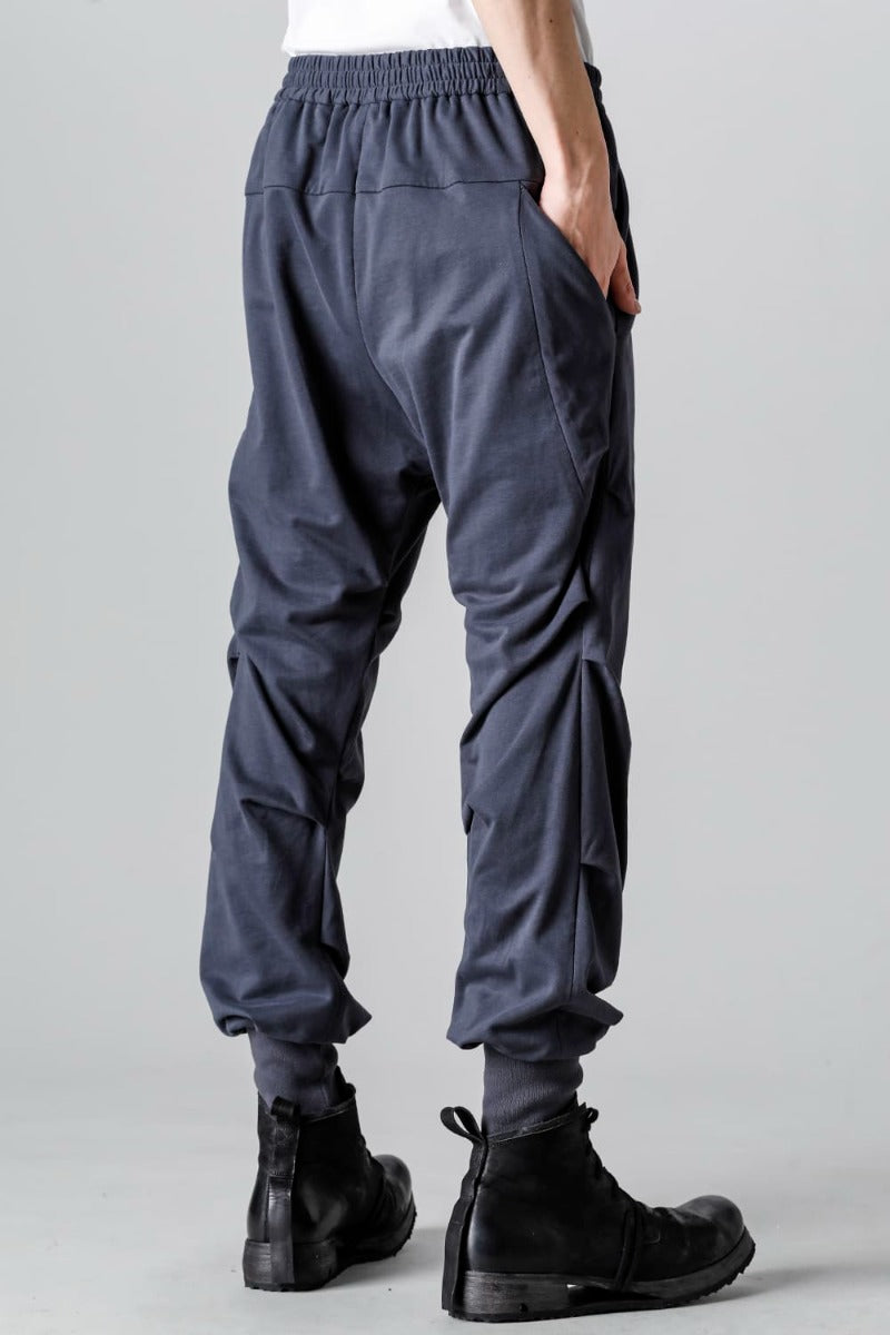 Jogger pants cotton jersey  Blue Gray