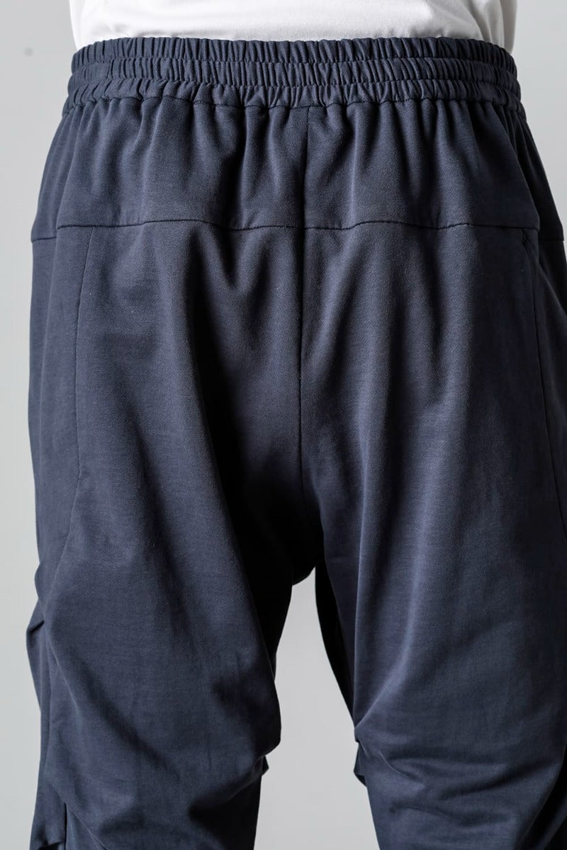 Jogger pants cotton jersey  Blue Gray