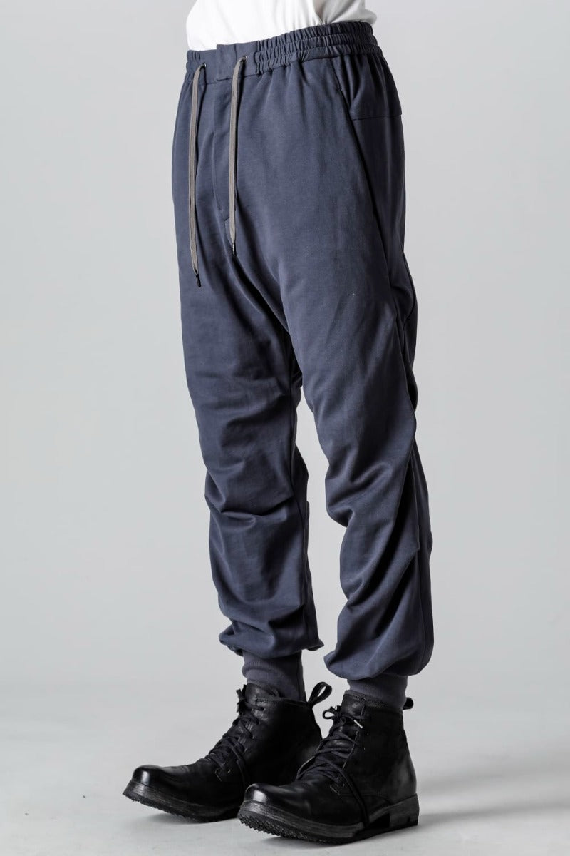Jogger pants cotton jersey  Blue Gray
