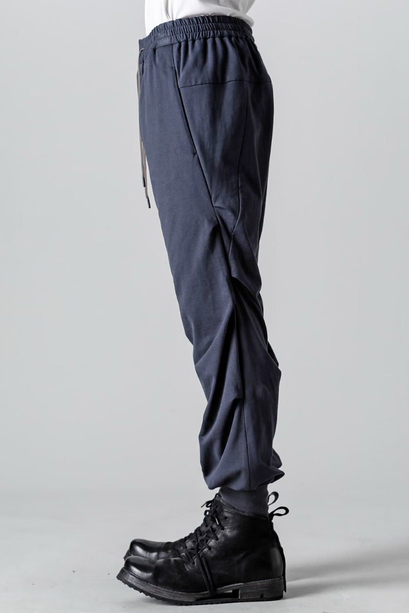 Jogger pants cotton jersey  Blue Gray