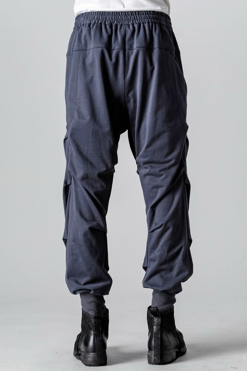 Jogger pants cotton jersey  Blue Gray