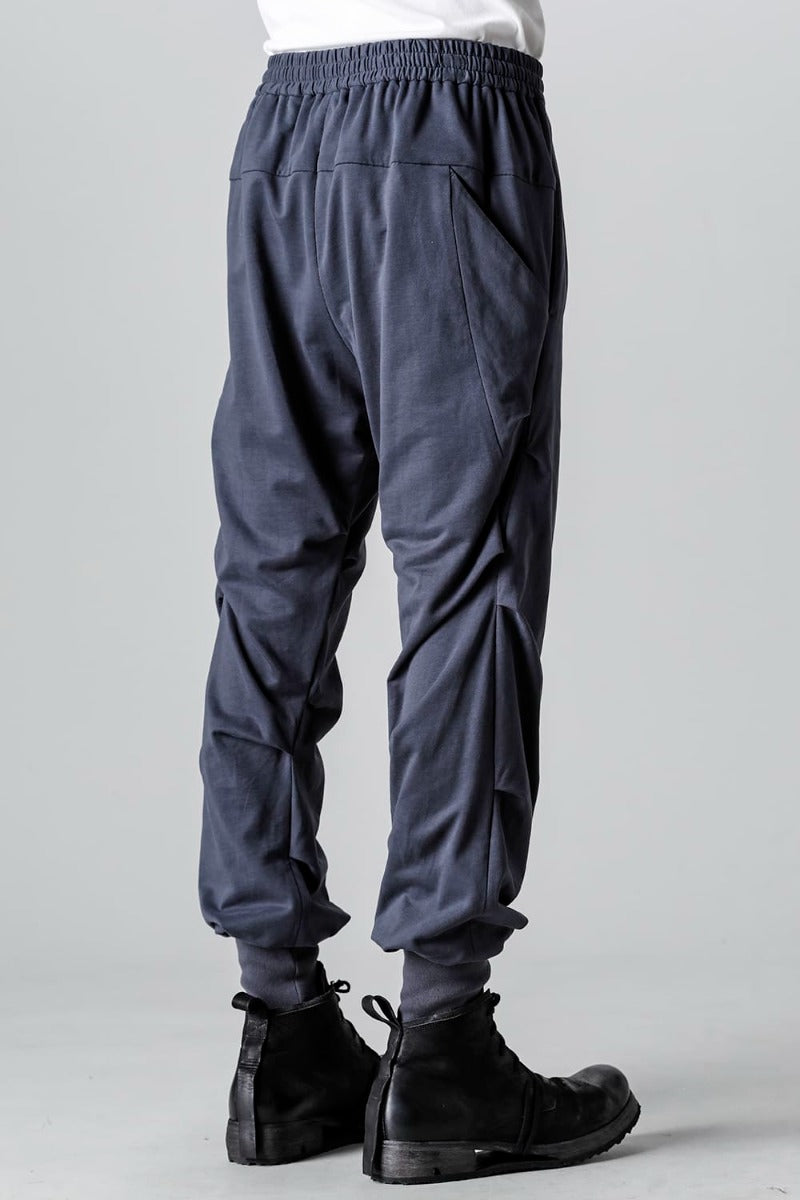 Jogger pants cotton jersey  Blue Gray