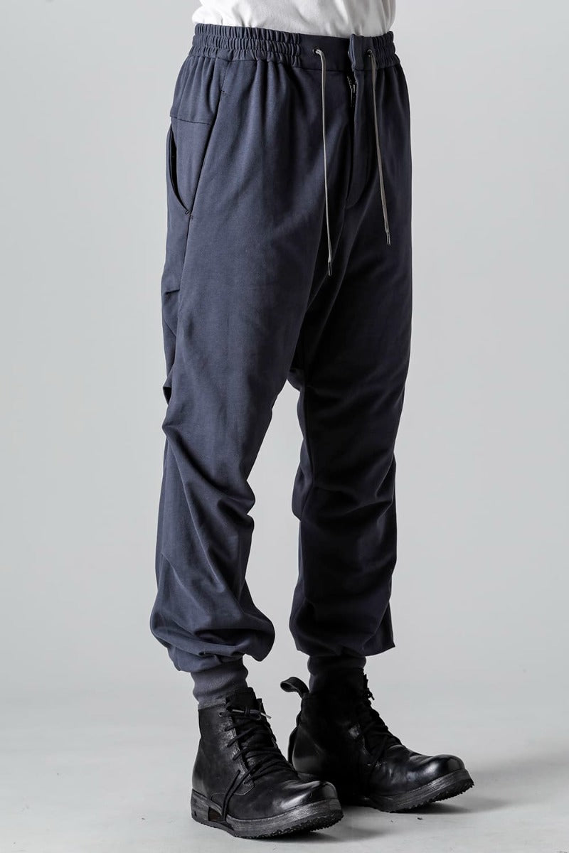 Jogger pants cotton jersey  Blue Gray