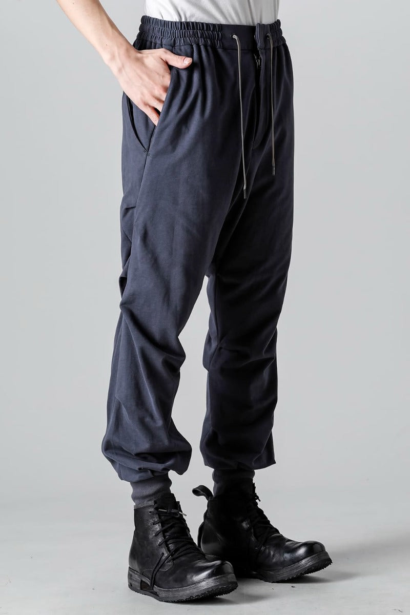 Jogger pants cotton jersey  Blue Gray