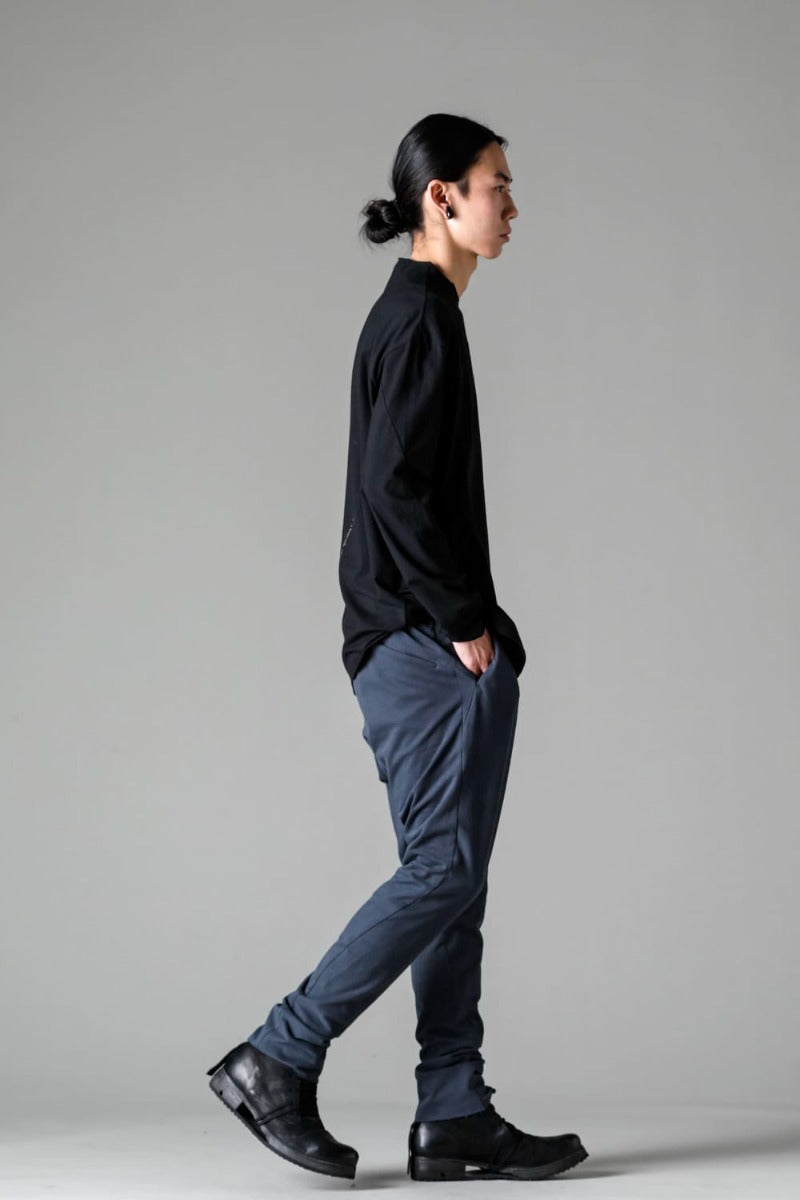 Slim pants cotton jersey  Blue Gray