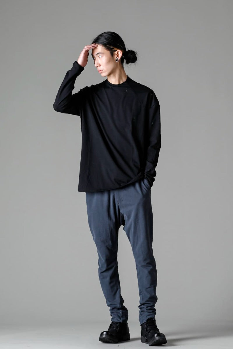 Slim pants cotton jersey  Blue Gray