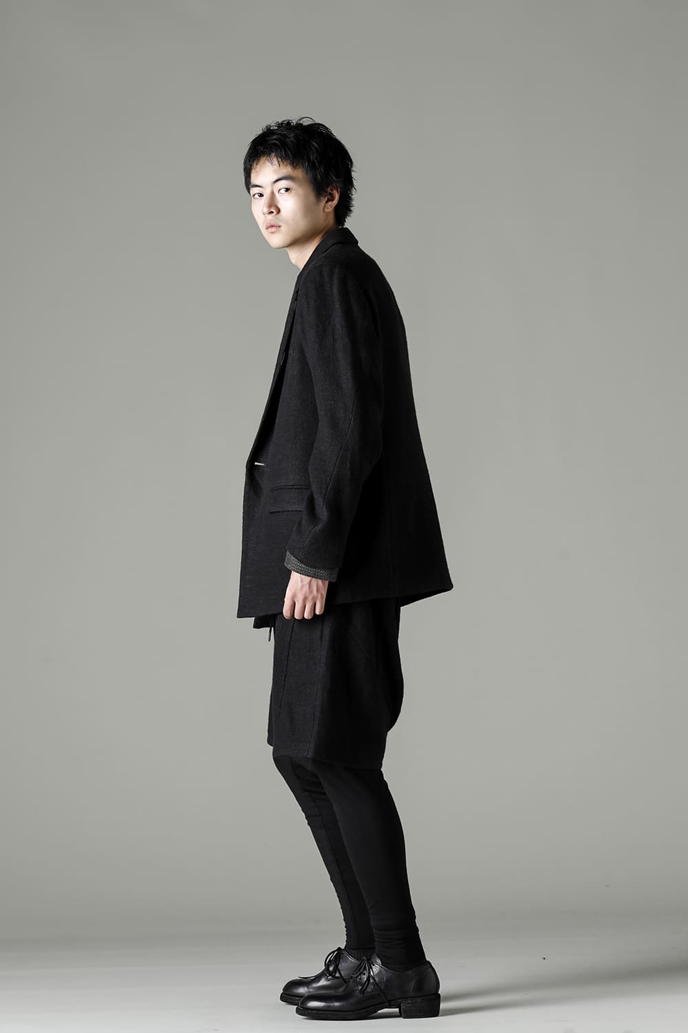 レイヤード パンツ カシゴラ リネン