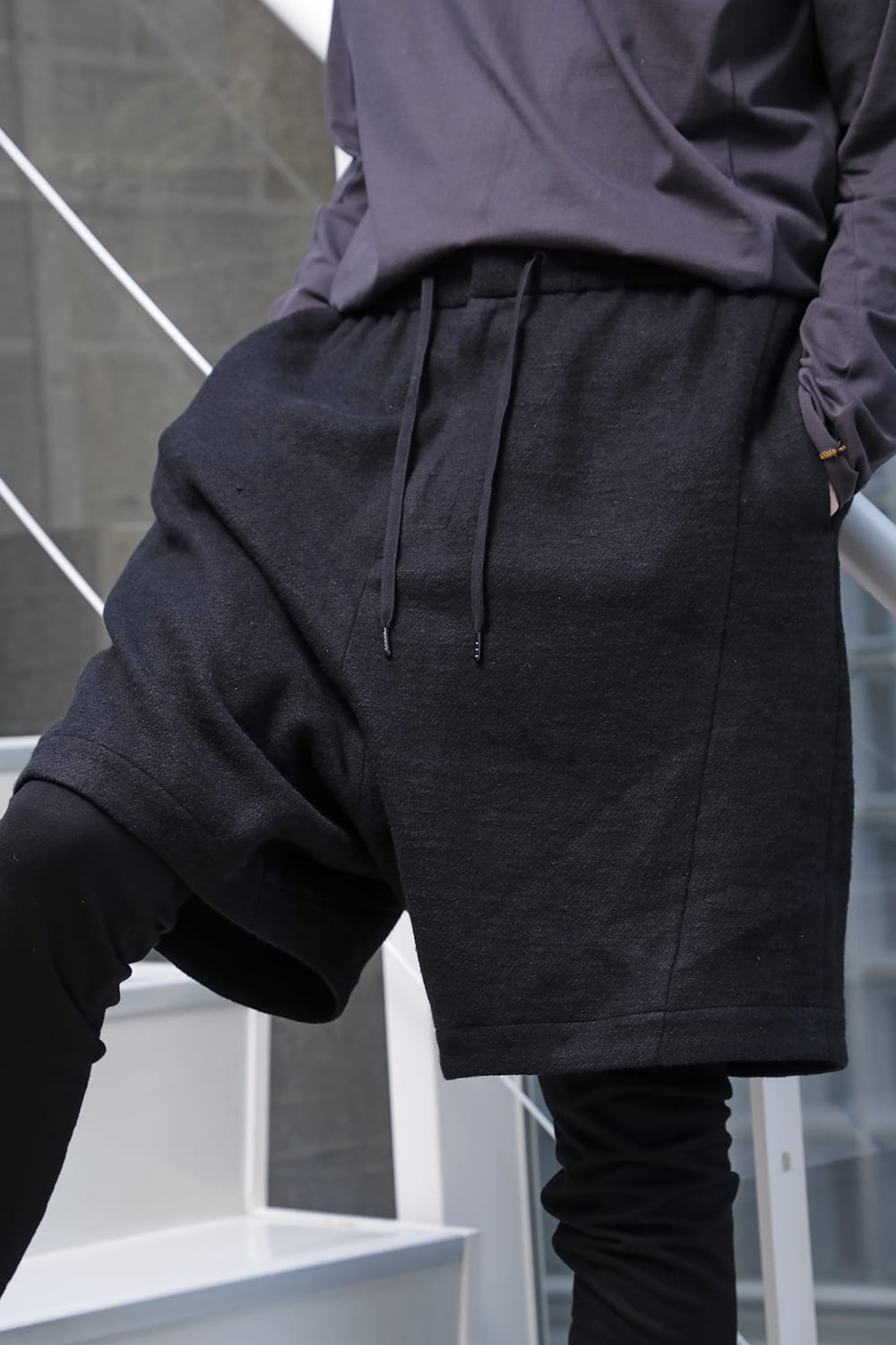 レイヤード パンツ カシゴラ リネン