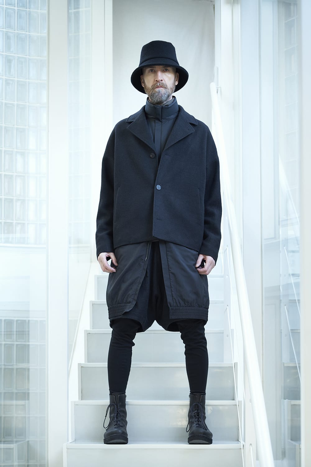 レイヤード パンツ カシゴラ リネン