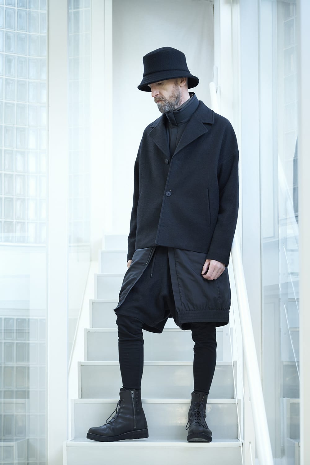 レイヤード パンツ カシゴラ リネン