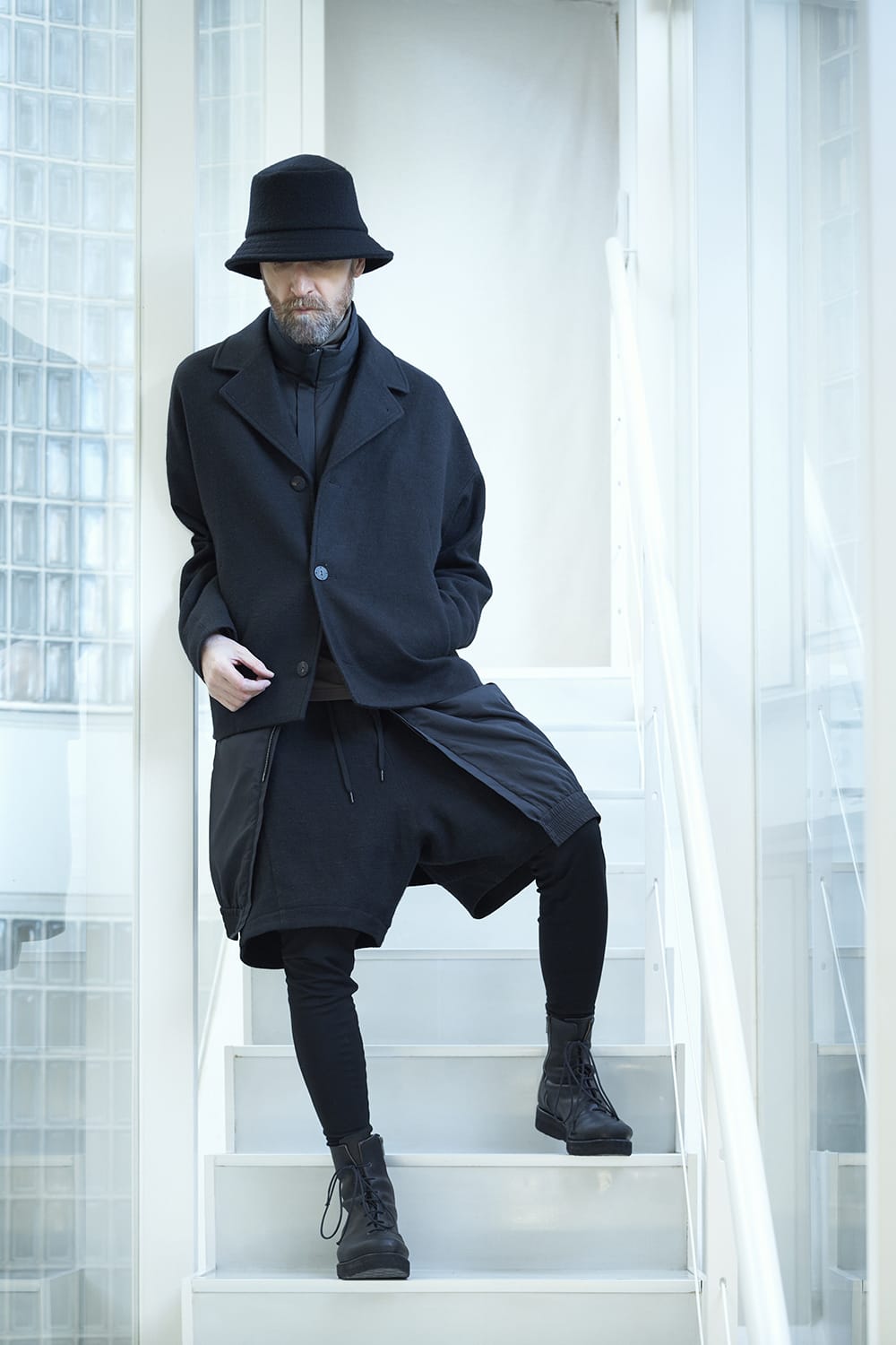 レイヤード パンツ カシゴラ リネン