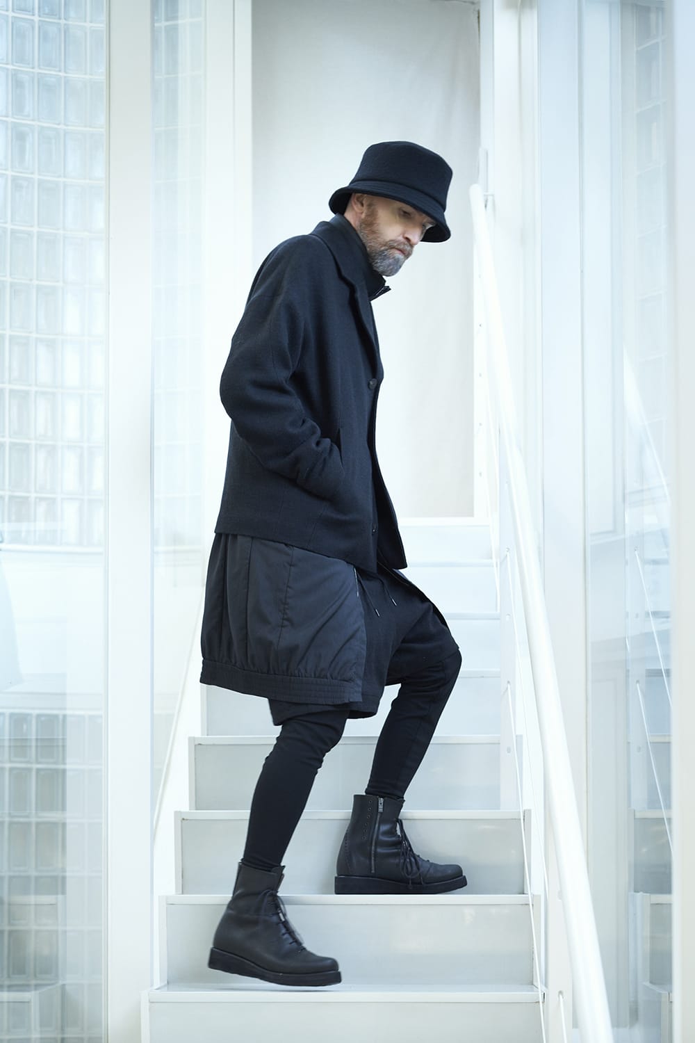 レイヤード パンツ カシゴラ リネン