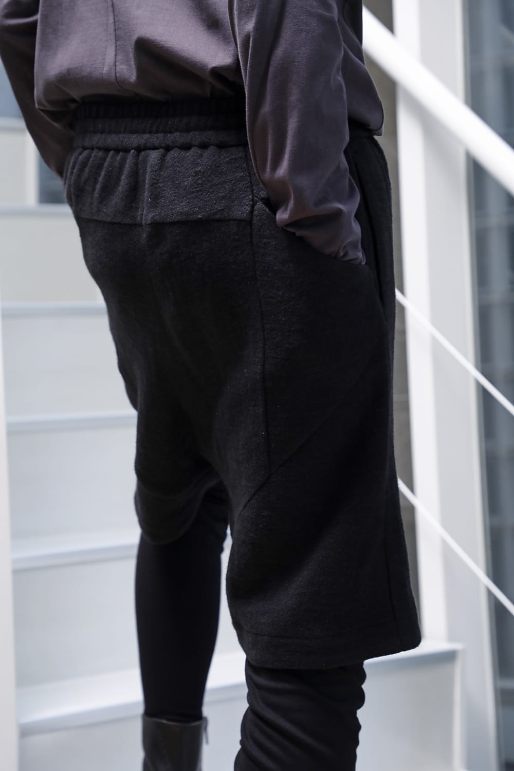 レイヤード パンツ カシゴラ リネン