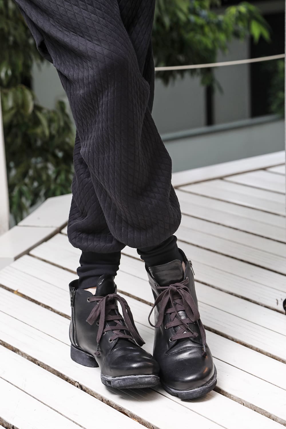 Jogger pants quilted cotton / polyester