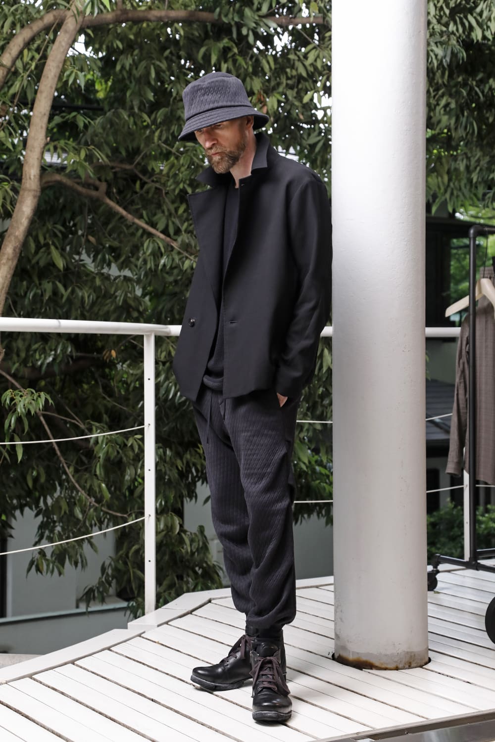 Jogger pants quilted cotton / polyester