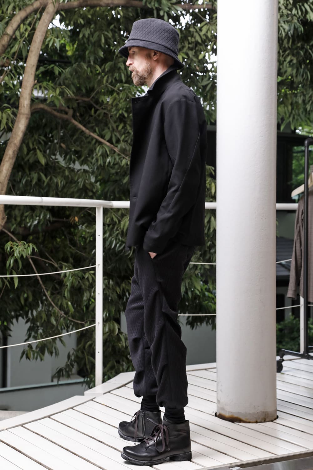 Jogger pants quilted cotton / polyester