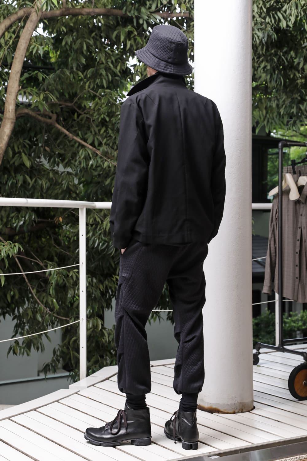 Jogger pants quilted cotton / polyester