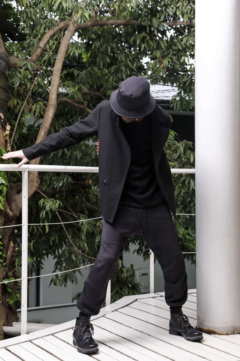 Jogger pants quilted cotton / polyester