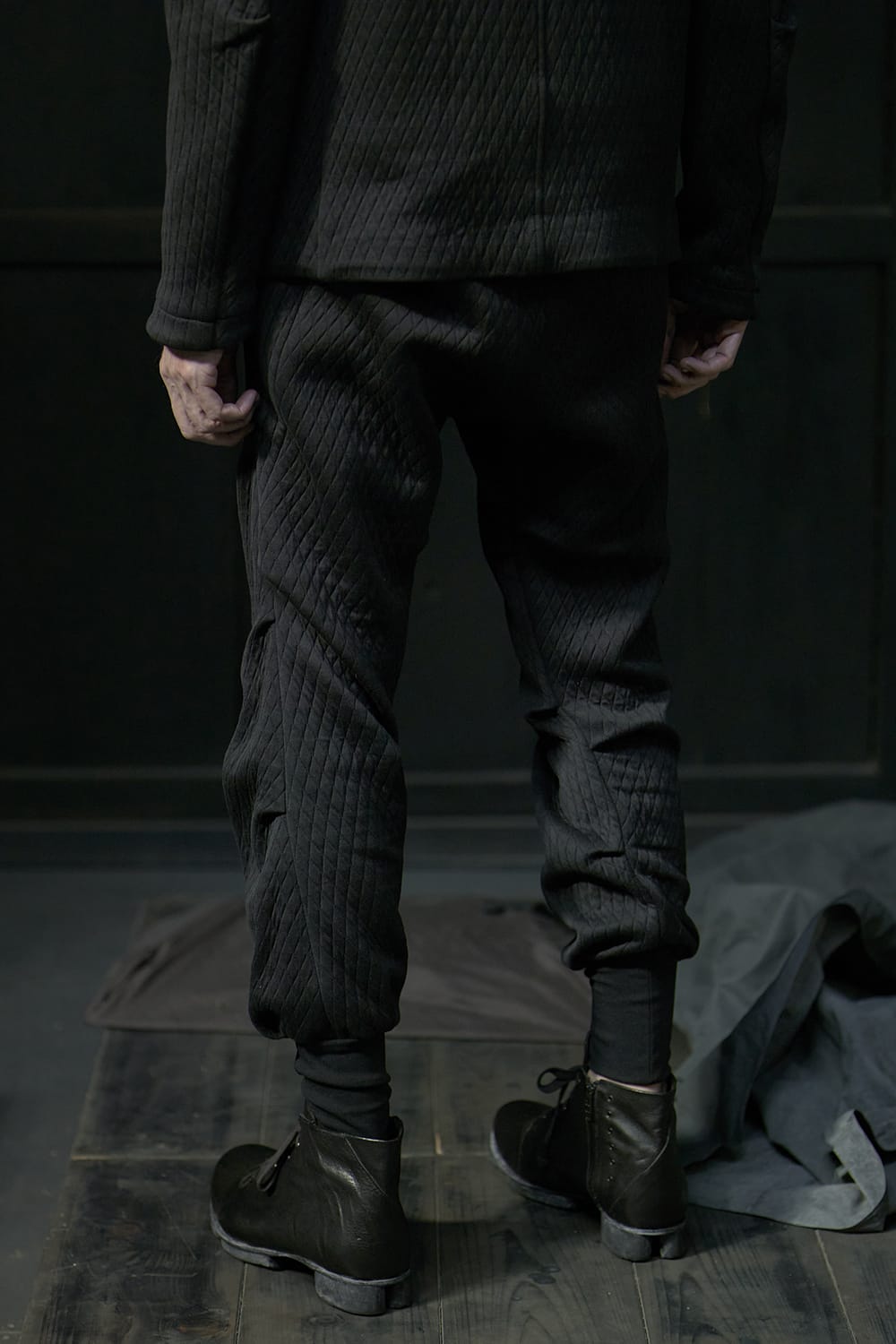 Jogger pants quilted cotton / polyester