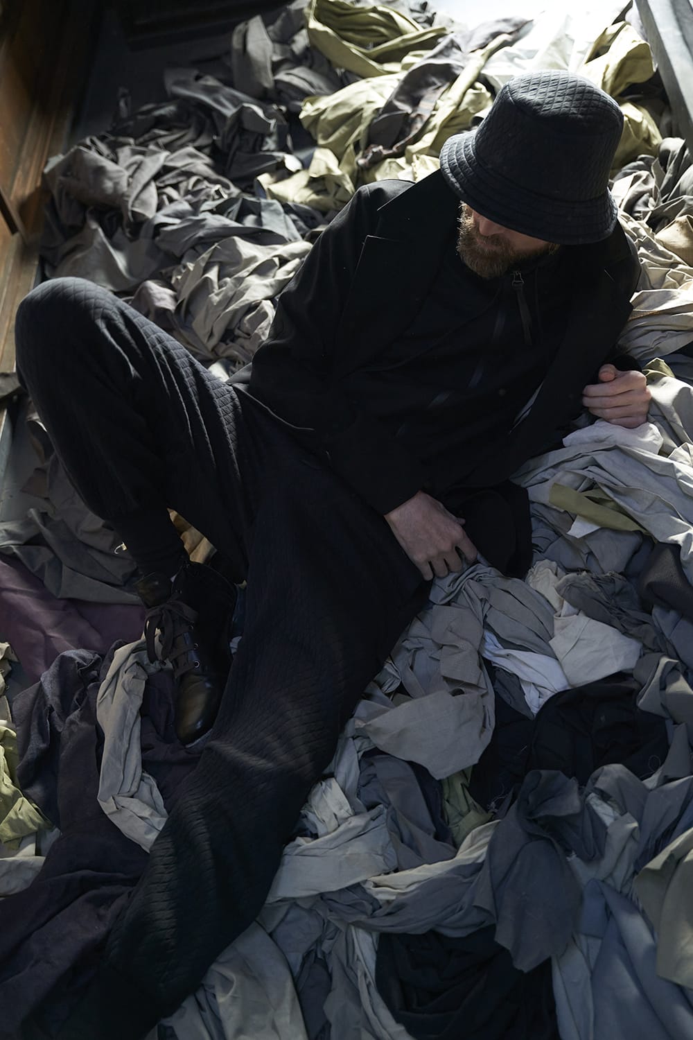 Jogger pants quilted cotton / polyester