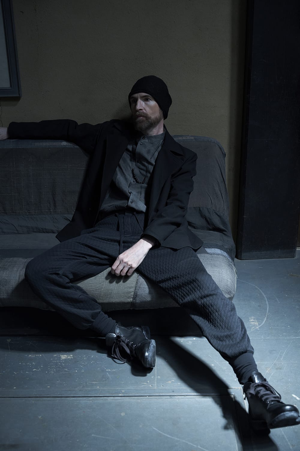 Jogger pants quilted cotton / polyester