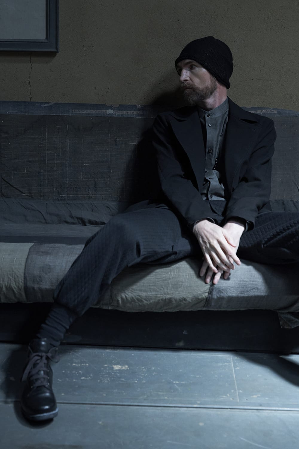 Jogger pants quilted cotton / polyester