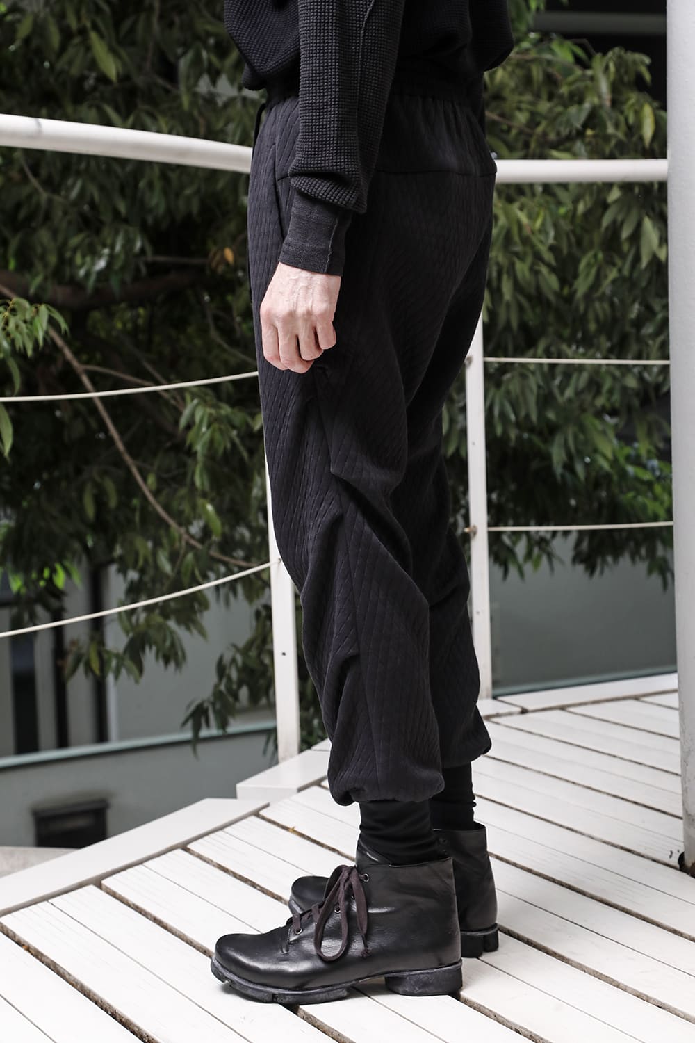 Jogger pants quilted cotton / polyester