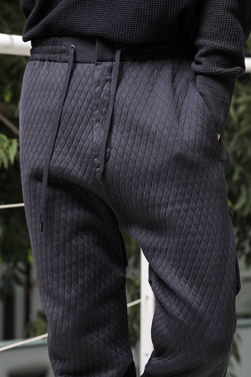 Jogger pants quilted cotton / polyester