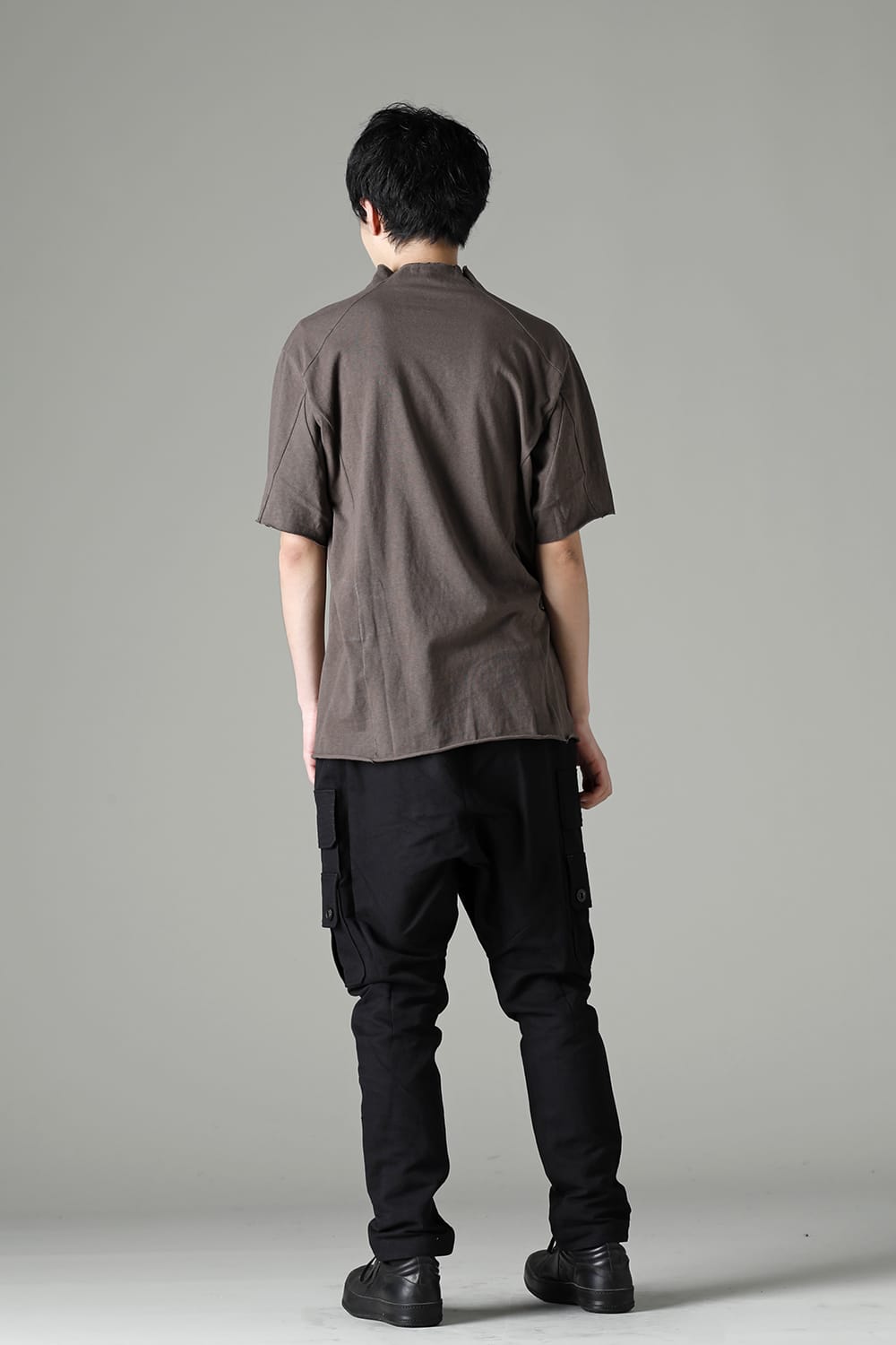 Cargo pants cotton / linen Black