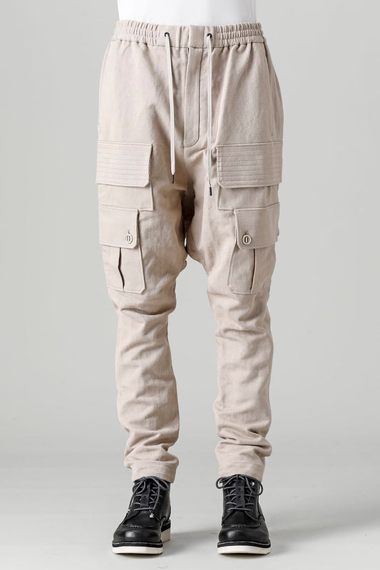 Cargo pants cotton / linen Light Beige