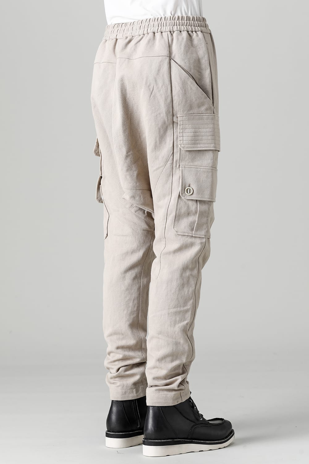 Cargo pants cotton / linen Light Beige