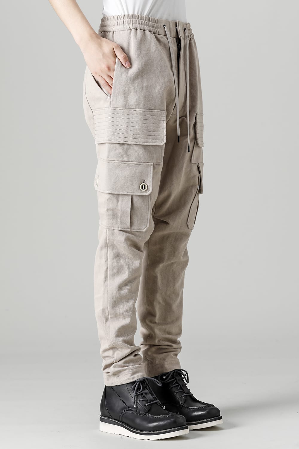 Cargo pants cotton / linen Light Beige