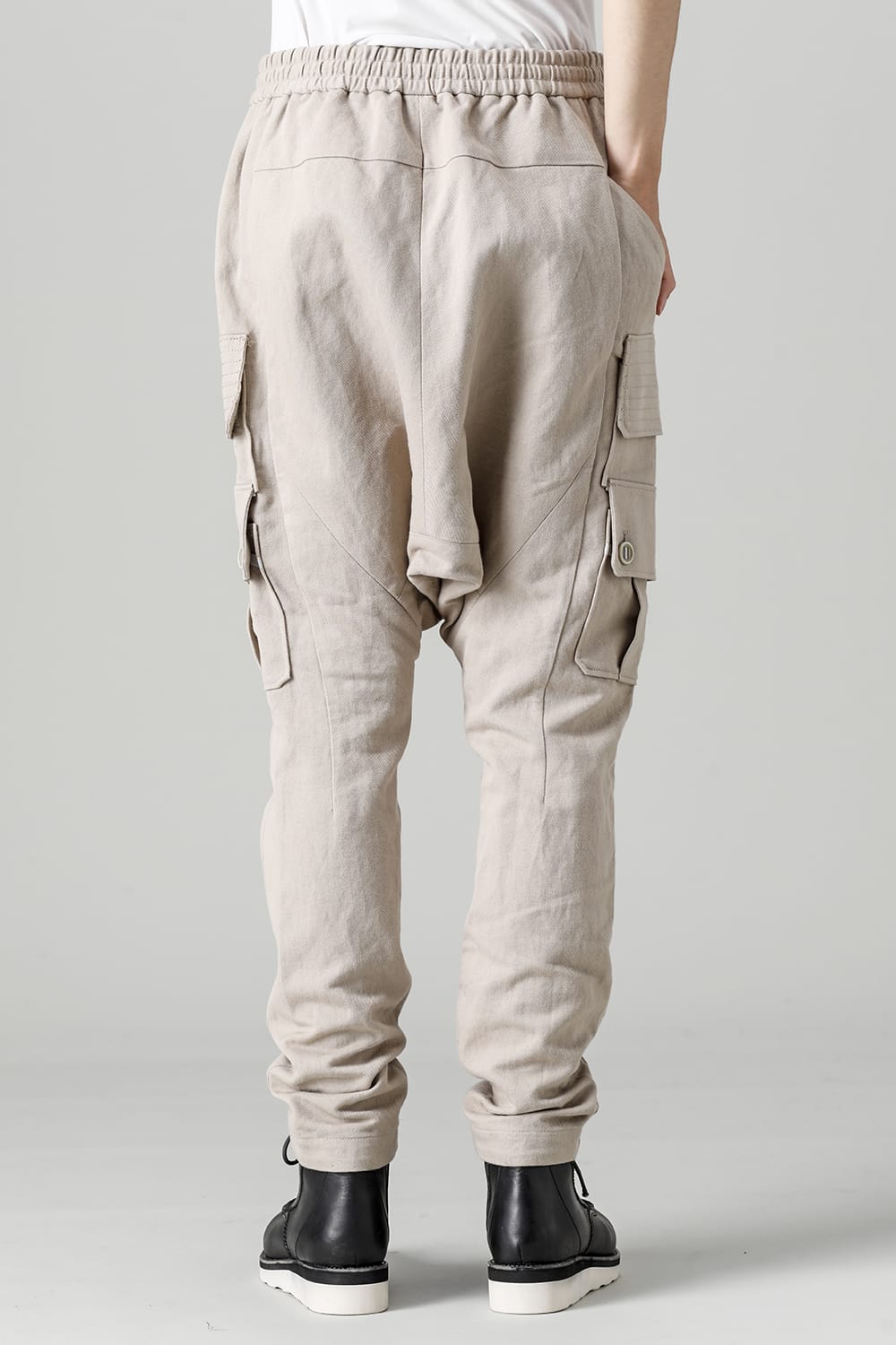 Cargo pants cotton / linen Light Beige