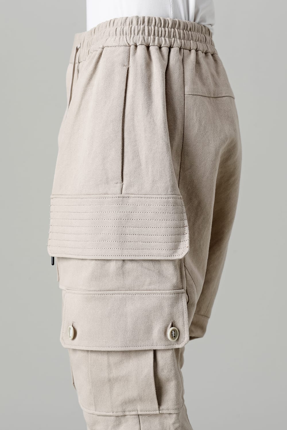 Cargo pants cotton / linen Light Beige