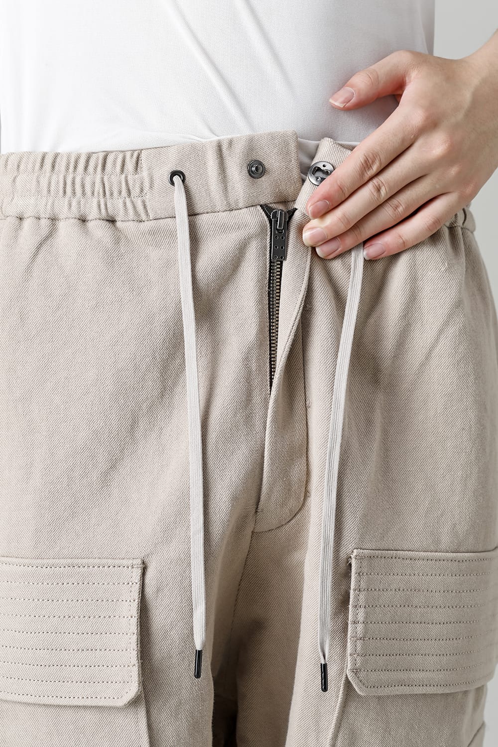 Cargo pants cotton / linen Light Beige