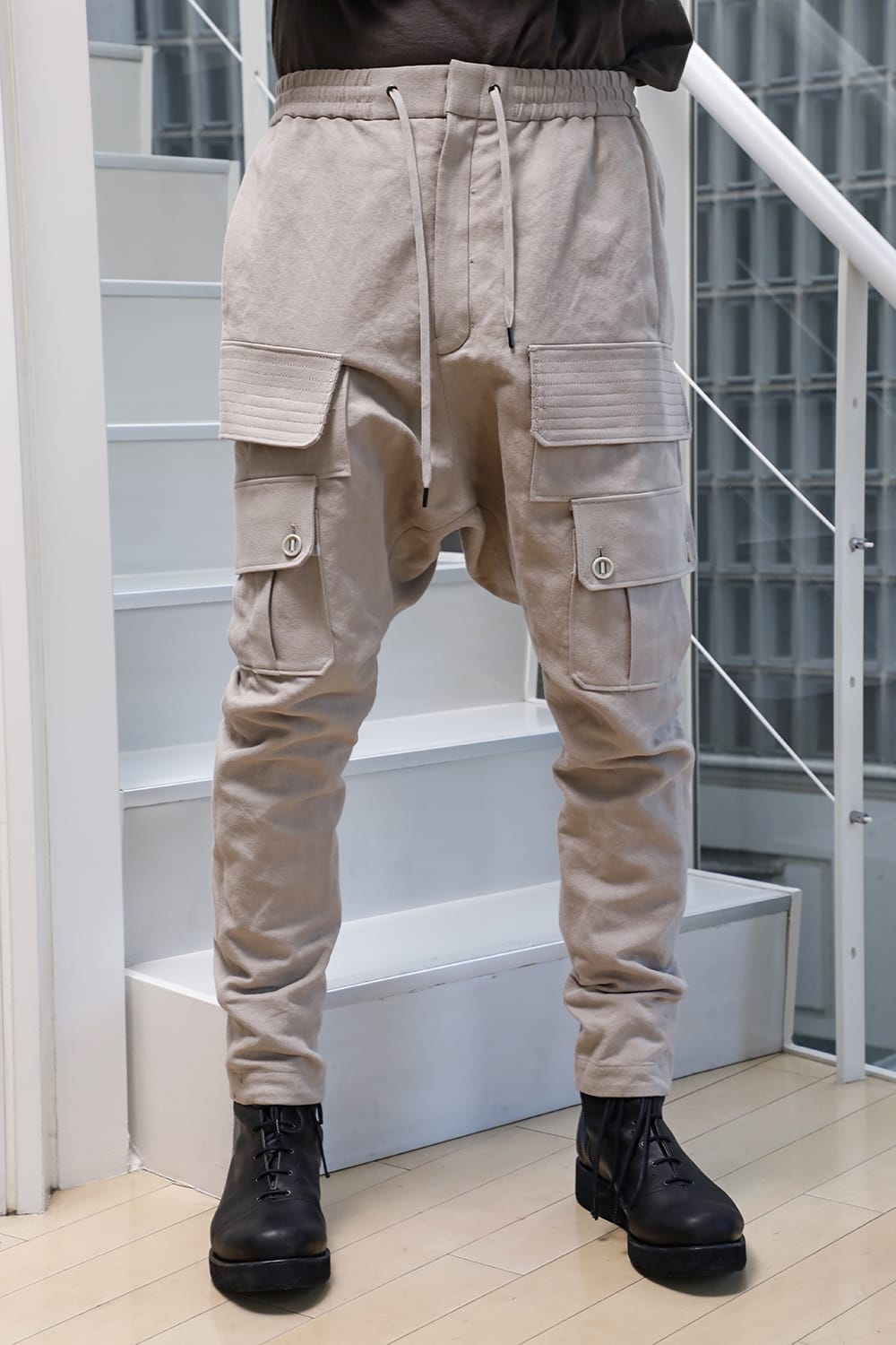 Cargo pants cotton / linen Light Beige