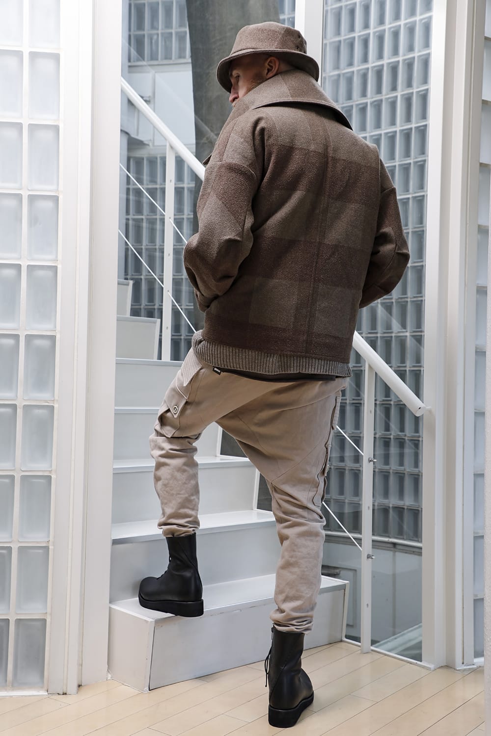 Cargo pants cotton / linen Light Beige